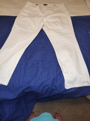 Millie's White Pull on Ankle Lift & Tuck PantsSz. 16 Style Mamy 1243