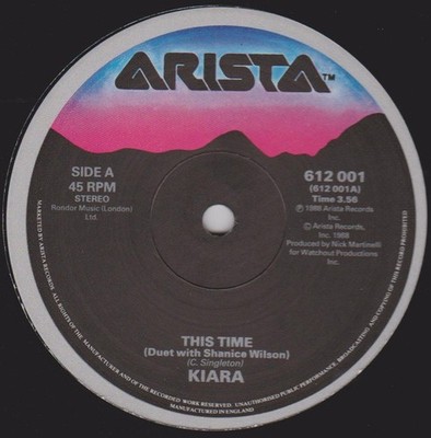 Kiara Duet With Shanice Wilson - This Time (12'')