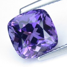 3.15Cts Flawless Natural Purple Amethyst 8.9mm Cushion Cut Loose Gemstone Rf-VDO