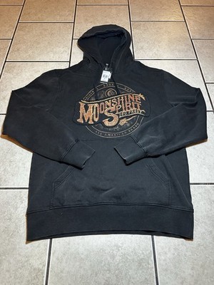 MOONSHINE SPIRIT MEN'S WHISKEY BARREL LOGO HOODED SWEATSHIRT Size M Retail $60