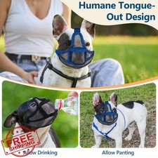 Coppthinktu Short Snout Dog Muzzle Orange XS Flat Face Pug Frenchie Pitbull
