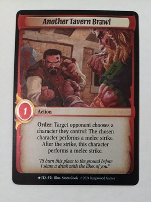 Warlord Saga of the Storm - ITA - KS - Another Tavern Brawl - Holo - 251
