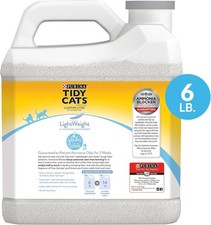 Cats Light Weight Low Dust Clumping Cat Litter Clear Multi Cat Litter 6 lb.Jug
