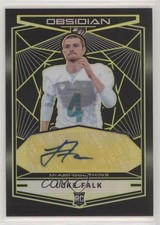 2018 Panini Obsidian Rookie Electric Etch Yellow 10/10 Luke Falk Auto 8k4