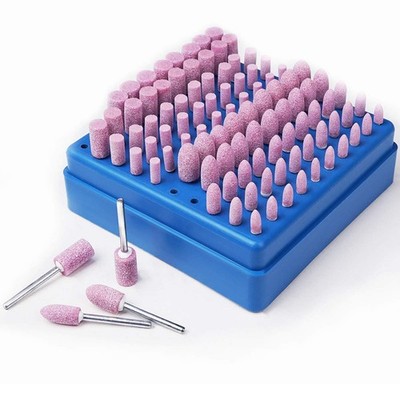 100tlg Schleifset Schleifstifte Polieraufsätze Schleifkörper für Dremel 4-10mm
