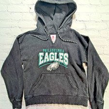 NEW Womens Juniors Medium 7/9 NFL Philadelphia Eagles Hoodie Hooded Sweatshirt