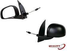 Door Wing Mirror Manual Black N/S Left Fits Fiat Panda 2010-2012 High Quality