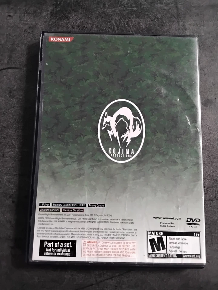Metal Gear Solid 3 - Essentials Collection Edition (PlayStation 2, 2003) - Image 3 of 3