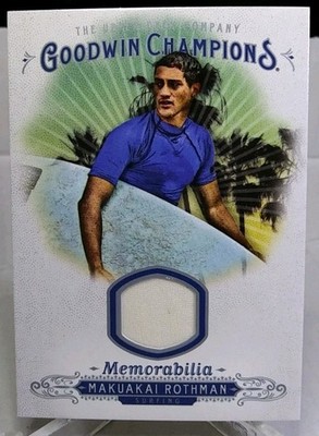 2018 Upper Deck Goodwin Champions Memorabilia Makuakai Rothman #M-MR Shirt Relic