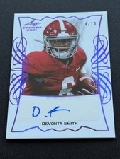 2021 Leaf Trinity DeVonta Smith Purple RC Auto /10 #TPA-DS2 Eagles
