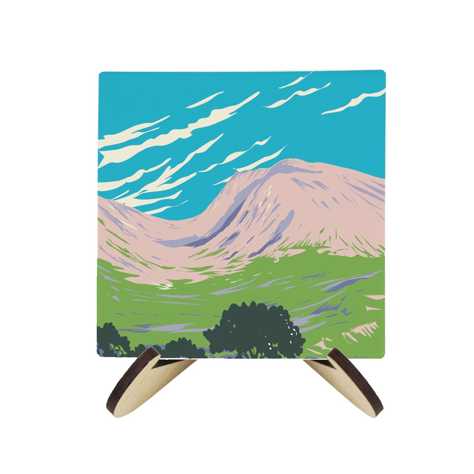 Scotland Ceramic Coasters & Stand Set - Scottish Landmarks Coasters Gift