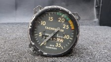 Original Beechcraft Bonanza BE35 Tachometer Grey Face 35-324355-1