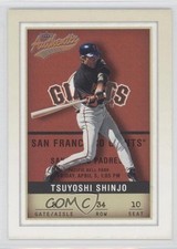 2002 Fleer Authentix Tsuyoshi Shinjo #34 1v3
