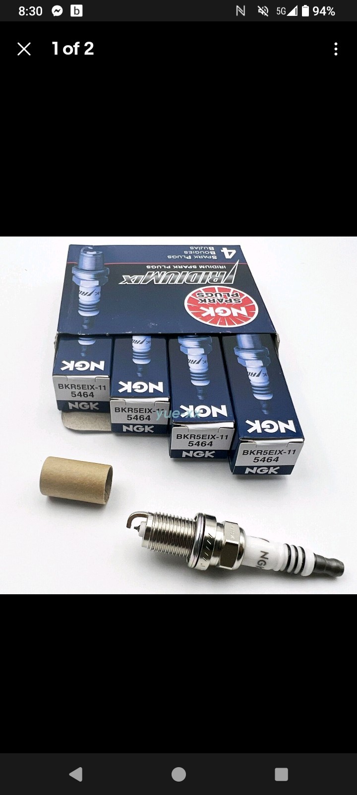 4PCS NGK Iridium Spark Plugs BKR5EIX-11 5464 For Toyota Mitsubishi Mazda HYUNDAI