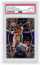 2021-22 Panini Select - Anthony Davis - Black Snakeskin Pulsar 1/1 - PSA 10