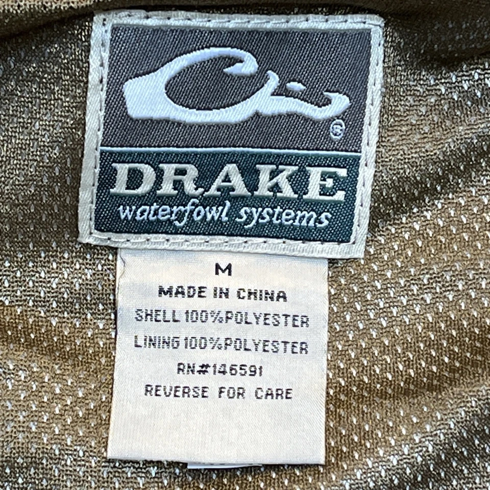 DRAKE Waterfowl Systems RealTree Max-7 Hunting Coat Full Zip Men’s M Game Pouch - Image 3 of 4