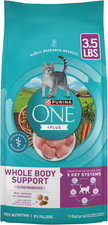 Purina ONE plus Whole Body Support with Chicken Dry Cat Food - 3.5 Lb. Bag 5.15 per pound