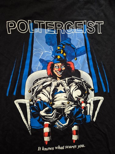 Poltergeist The Clown T-Shirt Men's LARGE (It Knows What Scares You) Horror film - Picture 4 of 5