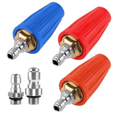 Heavy Duty Turbo Düsenset enthält rotierende Adapter und Reinigungsspitzen