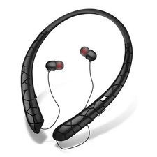 Neckband Headset Bluetooth-Compatible5.0 for i Phone S amsung LG (Black)