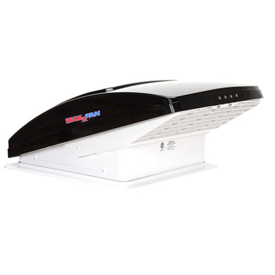 MAXXAIR MAXXFAN DELUXE Dachventilator 12V schwarz/rauch 400x400 mm
