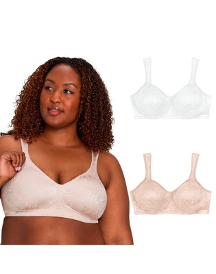 Playtex 18 Hour Ultimate Lift & Support Wireless Bra, 2-Pack