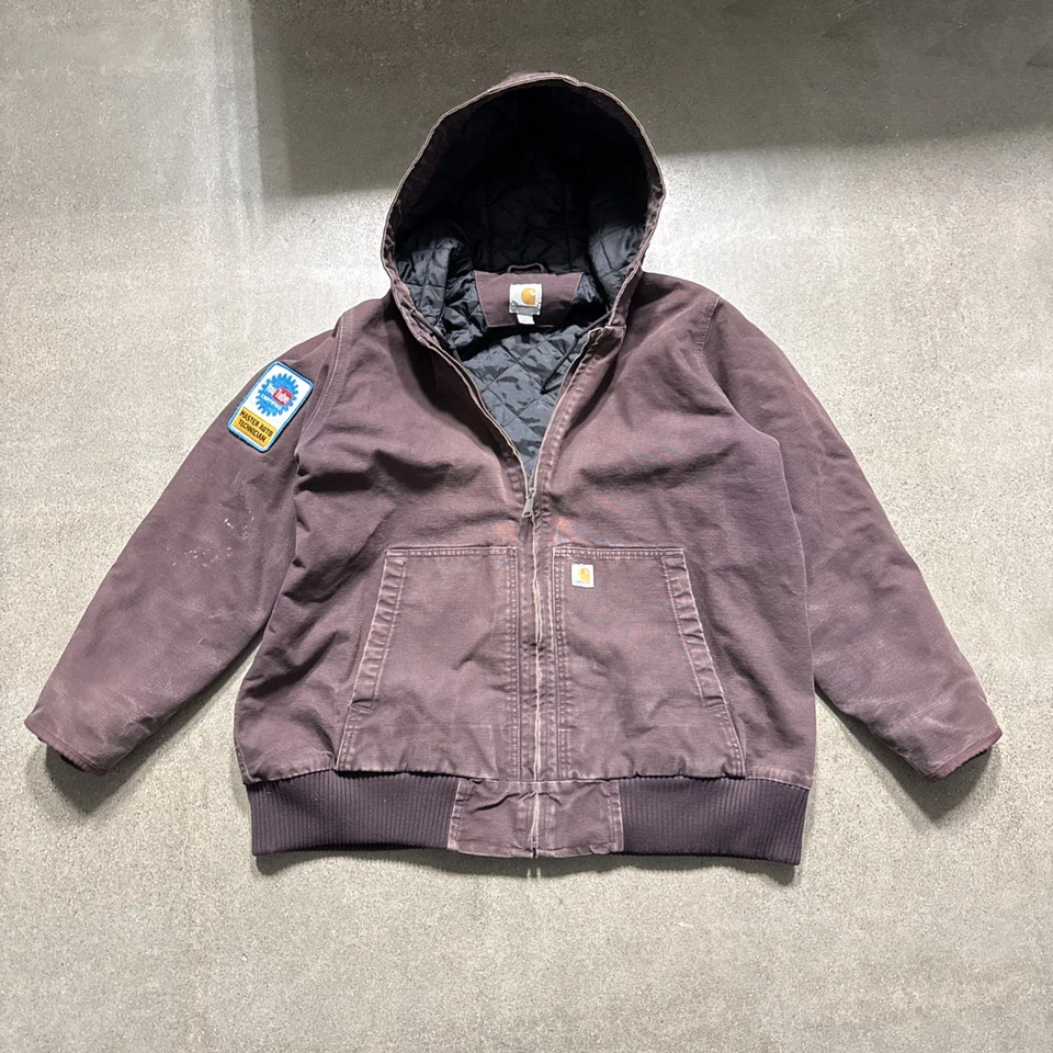 Chaqueta con capucha Carhartt vintage 104053-DWN para mujer XL parche de YouTube  Foto 2 de 4