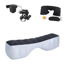 Inflatable Car Air Mattress Back Seat Bed with CAR GAP PAD Car Gap Pad - Black