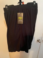 Athletic Works Mens M Black Shorts New With Tags