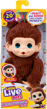 Baby Monkey Minis Chikki Cherry. Interactive Pet Toy. 20 Sounds Reactions.