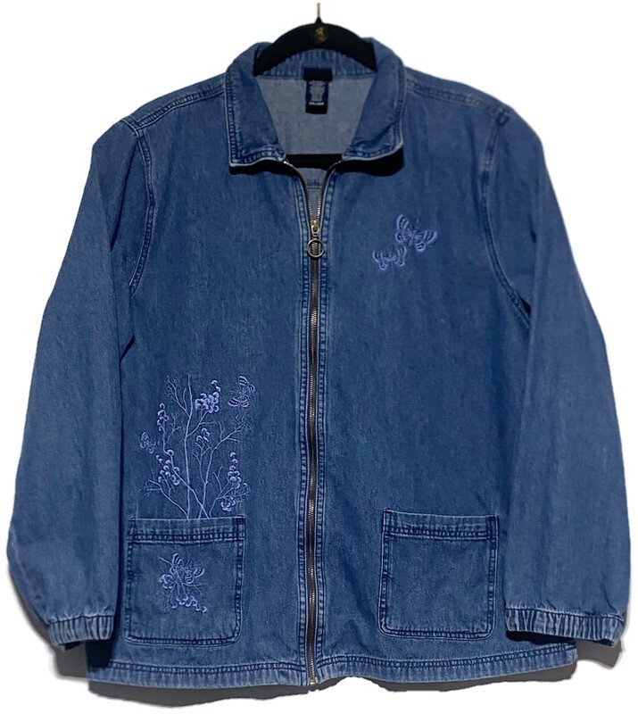 Basic Editions Full Zip Jacket Windbreaker Women'… - image 1