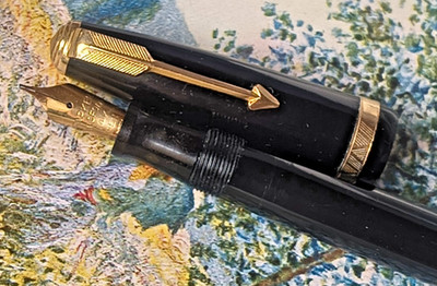 1946-48 PARKER DUOFOLD NS Dänisch Füllfederhalter 14k 585er Gold Vintage Füller