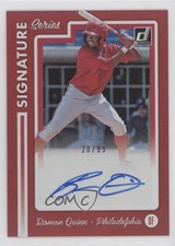 2017 Panini Donruss Signature Series Red 20/99 Roman Quinn #SS-RQ Auto 0c9g