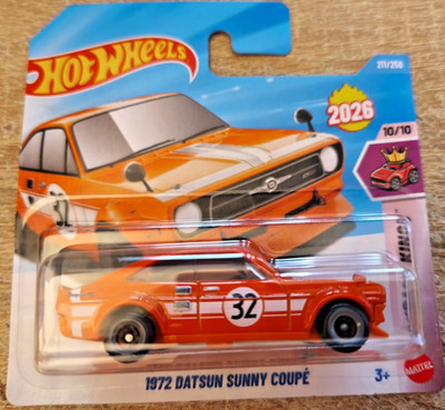 Hot Wheels ´1982 Datsun Sunny Coupé Orange in OVP Warenkorb spart Versand