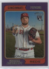 2023 Topps Heritage Hot Box Chrome Purple Refractor Graham Ashcraft #383 3v8