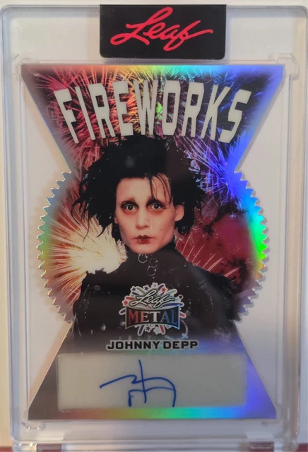 Johnny Depp 2026 Leaf Metal Independence Day FIREWORKS Auto Autograph #3/5