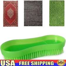 Stiff Hand Carpet Brush Manual Cleaner Pet Hair Stains Rug Scrubbing Tool New