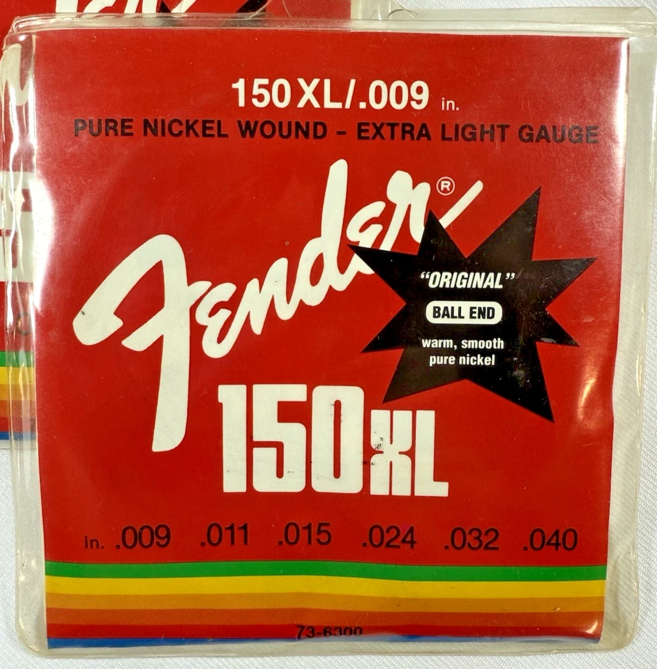 Fender 150XL Original Pure Nickel Ball End Electric Guitar Strings, .009 3-Pack - Image 2 of 3