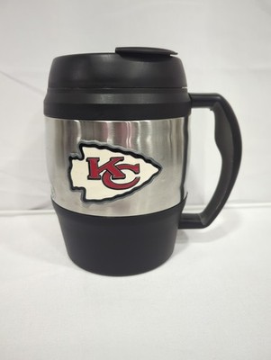 Bubba Keg 52oz Kansas City Chiefs Logo Black & Stainless Insulated Travel Cup