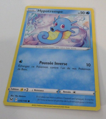 Pokemon Verlorener Ursprung Französisch Karte Karte Hypotrempe 035/196 Sehr guter Zustand Fr JCC NEU