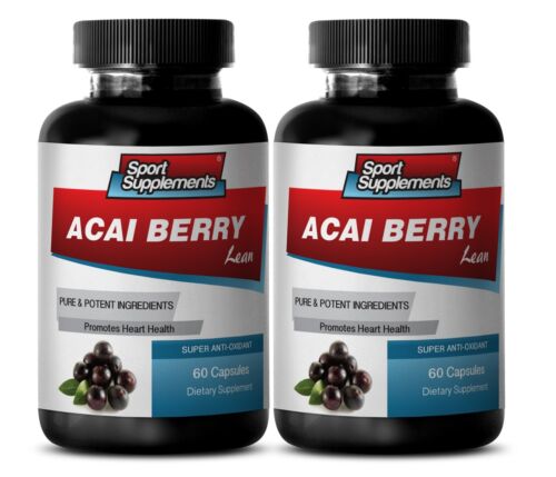 Fat Burner Supplement - Acai Berry Lean 550mg - Acai Berry Detox 2B - 第 1/12 張圖片