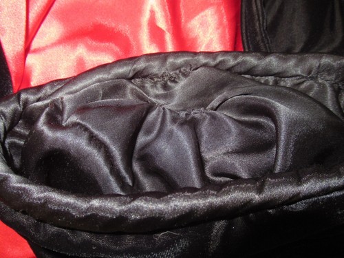 vintage Victoria’s Secret kimono robe thick velvet size L black plush jacket - Picture 7 of 7