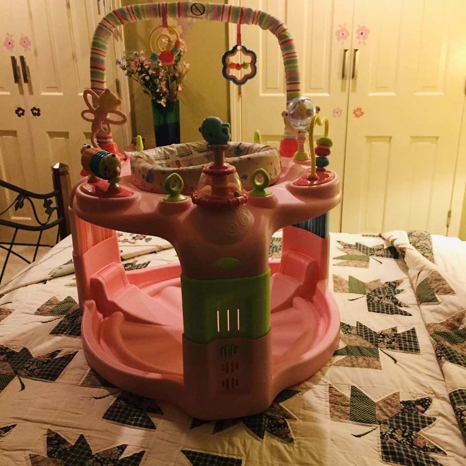 Juguete platillo de actividad Bright Starts Bounce-A-Round para niños - Sweet Safari Foto 2 de 4