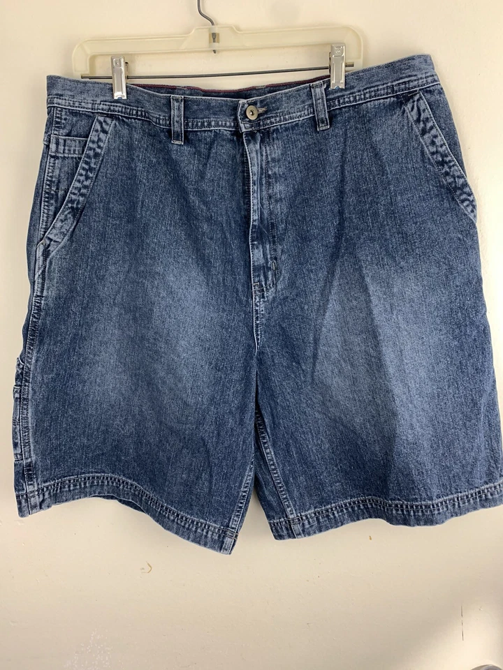CONSENSUS Blue Denim Carpenter Jean Shorts  Size 40 - Image 2 of 4