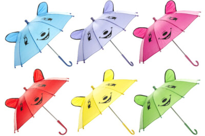 regenschirm kinder Tiergesichter versch. Farben