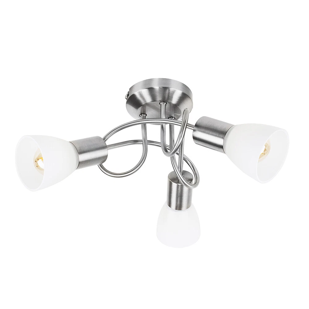 Brushed chrome light fitting deals