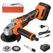 GOCHIFIX Brushless Cordless Angle Grinder Cut Grinding Wheels W/ 4Ah Battery US