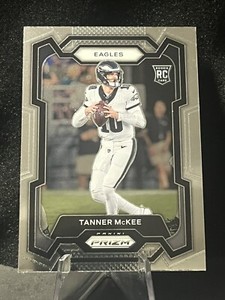 2023 Panini Prizm Football Base Rookie Card #383 Tanner McKee RC — Eagles