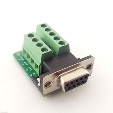 DB9 D-SUB 9Pin Female VGA DE9 Signals Terminal Breakout Board ROHS 2 Row Adapter