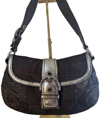 COACH Vintage Jacquard SoHo Patchwork Shoulder bag Purse Y2K COACH Vintage Jacquard SoHo Patchwork Shoulder bag Purse Y2K